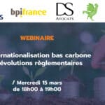 Internationalisation bas carbone et les évolutions règlementaires